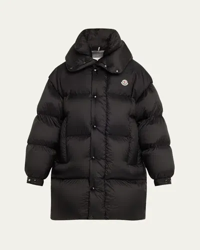 Moncler Verone 2 Snap-front Puffer Jacket In Black