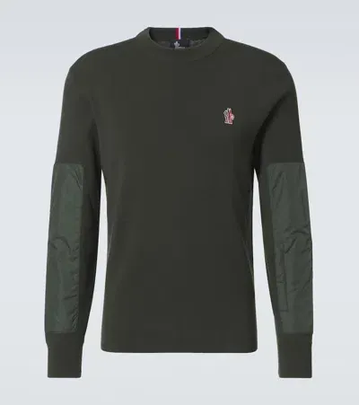 Moncler Wool-blend Sweater In Green