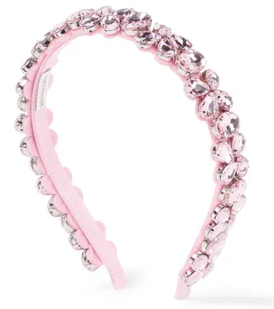 Monnalisa Kids' Amira Embellished Headband In Pink