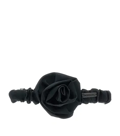 Monnalisa Kids' Rose Hairband In Black