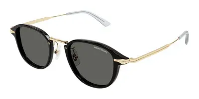 Montblanc Eyewear Pantos Frame Sunglasses In Black