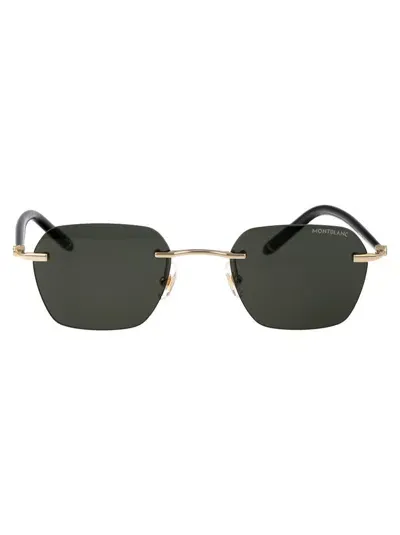 Montblanc Eyewear Square Frame Sunglasses In Black