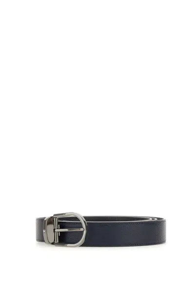 Montblanc Horseshoe Buckle Belt In Blue