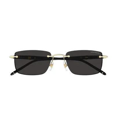 Montblanc Eyewear In 001 Black/gold