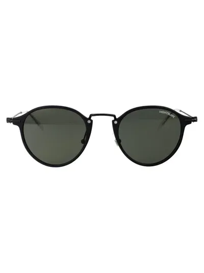 Montblanc Panthos Frame Sunglasses In Black