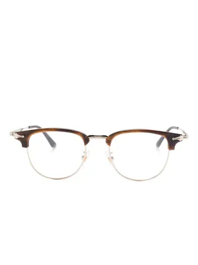 Montblanc Square-frame Glasses In Brown