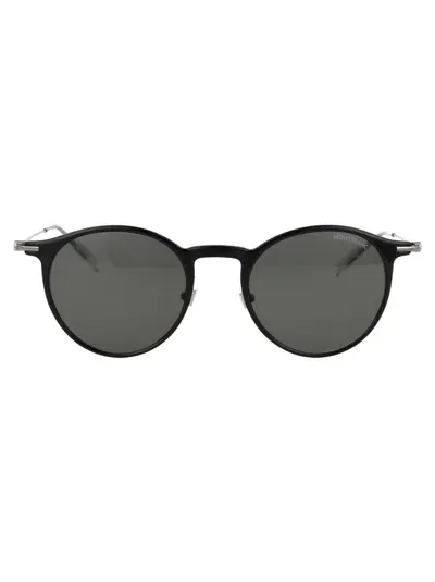 Montblanc Mb0097s Sunglasses In Black