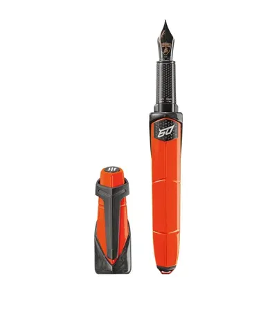 Montegrappa X Lamborghini 60° Arancio Apodis Fountain Pen In Red