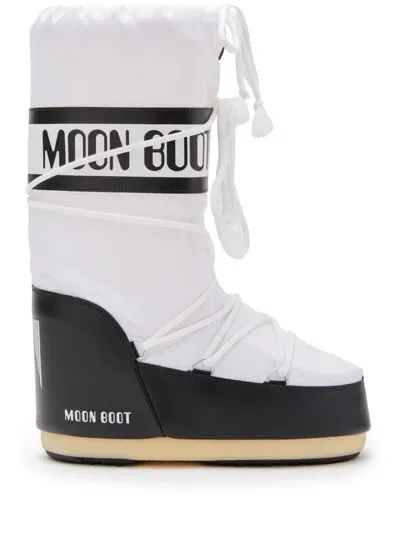 Moon Boot Icon Logo-print Boots In White