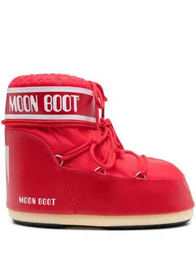 Moon Boot Icon Low Boots In Red