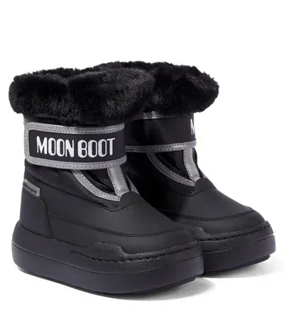 Moon Boot Kids' Junior Park Snow Boots In Black