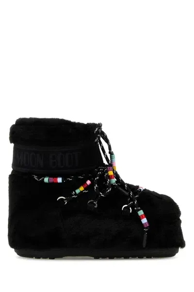 Moon Boot Mb Icon Low Faux Fur Beads-3638 Nd  Male,female In White