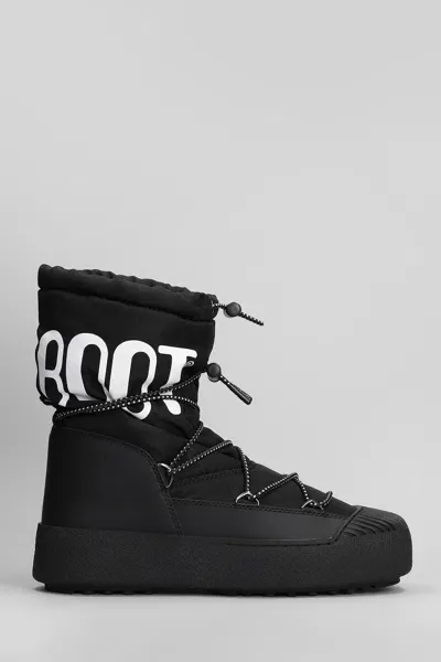 Moon Boot Mb Mrack Polar Ankle Boots In Black Nylon