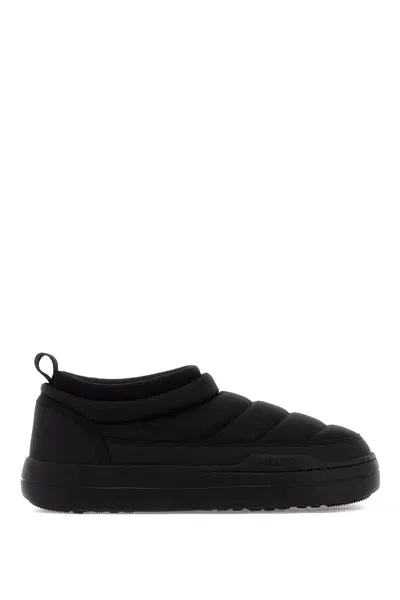 Moon Boot Soft Nylon Slip-on Park Shoes In Black