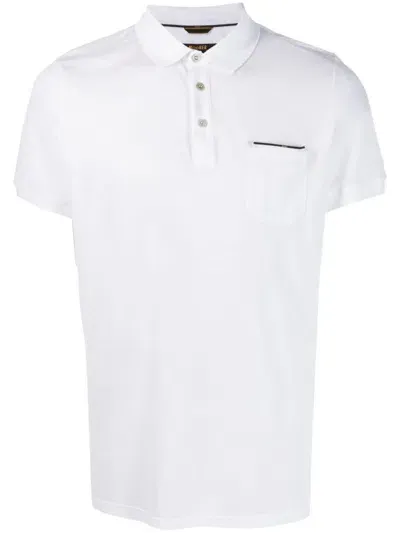 Moorer Peschici-jtp Cotton Polo Shirt In White