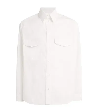 Mordecai Cotton Gabardine Shirt In White