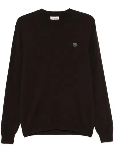 Mordecai Crew-neck Sweater In Brown