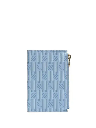 Moreau Logo-stamp Leather Wallet In Blue