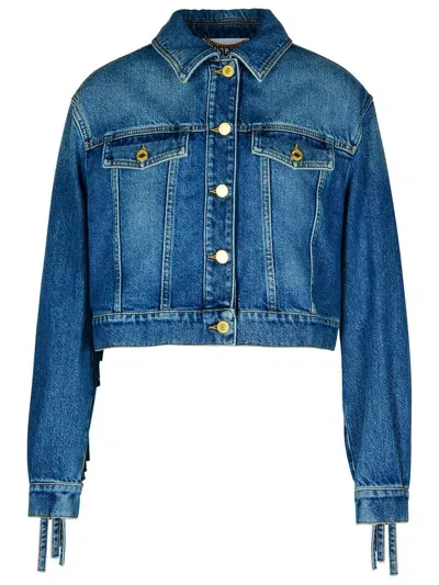 Moschino Blue Cotton Jeans Jacket