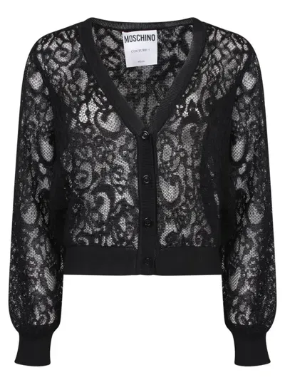 Moschino Cardigans In Black