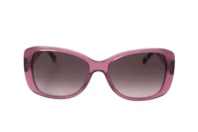 Moschino Eyewear Butterfly Frame Sunglasses In Purple