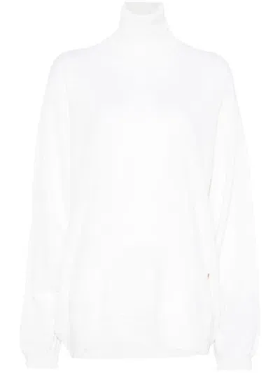 Moschino Golden M Sweater In White