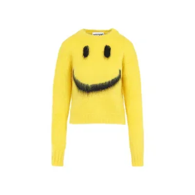 Moschino Mohair Sweater In Yellow