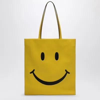 Moschino Nappa Smiley Bag In Yellow