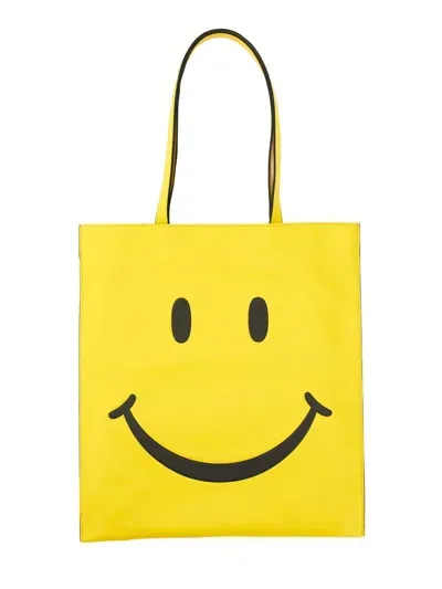 Moschino Smiley® Shopper Bag In Yellow