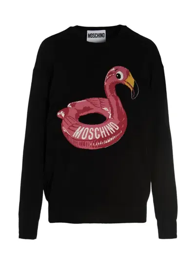 Moschino Sweaters In Black