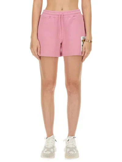 Moschino Sweatshirt Shorts In Pink