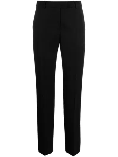 Moschino Virgin Wool Tailored Trousers In Black