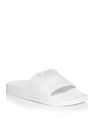 Moschino Women's Teddy Bear Pool Slide Sandals In White