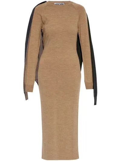 Moschino Wool Dress In 中性色