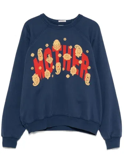 Mother The Biggie Concert Sweatshirt In Blue