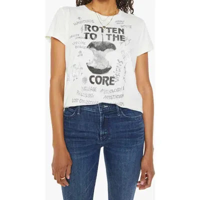 Mother The Boxy Goodie Goodie Rotten To The Core T-shirt In Black - Size X-large