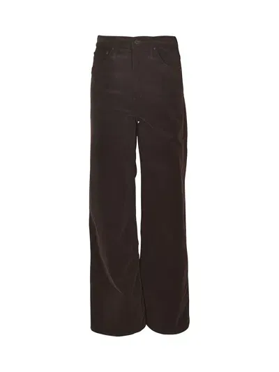 Mother The Ditcher Roller Jeans In Black