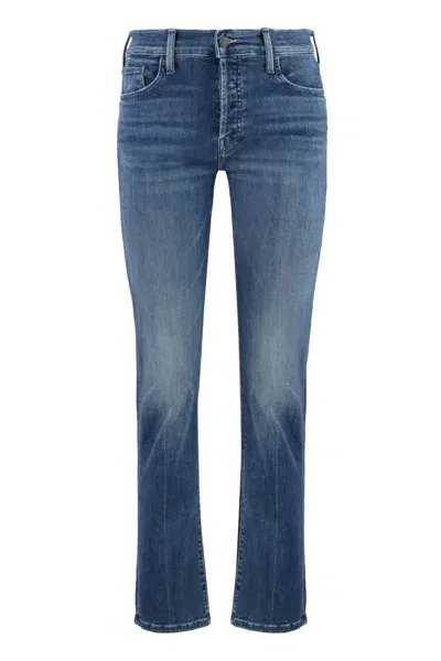 Mother The Hicker Hover Jeans In Blue