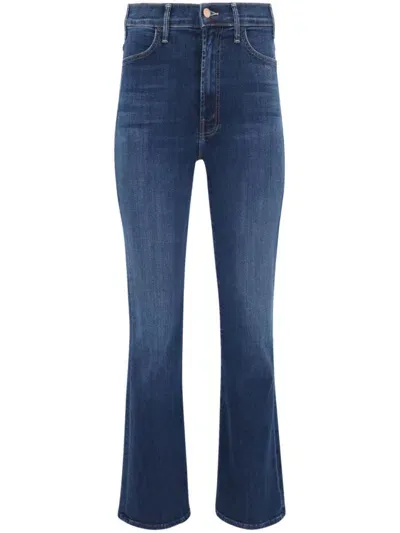 Mother The Hustler Ankle Flared Jeans In Blue