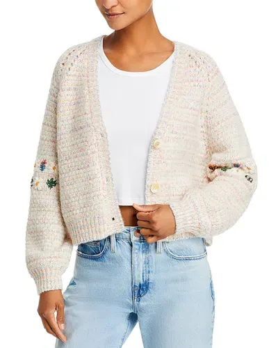 Mother The Raglan Bell Cardigan In Don't Eat The Daisies