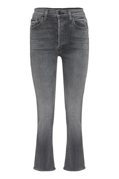 Mother The Tomcat Ankleskinny Jeans In Grey