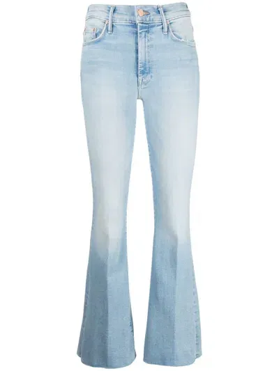 Mother The Weekender Fray Jeans In Blue