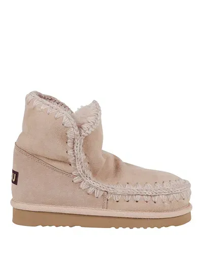 Mou Beige 18 Boots In Pink