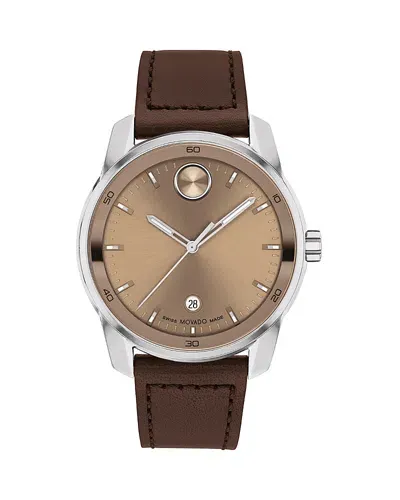 Movado Bold Verso Watch, 42mm In Brown