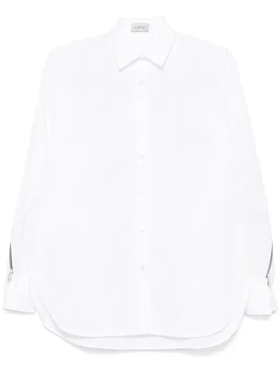 Mrz Zip-detailed Shirt In White