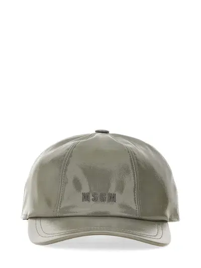 Msgm Baseball Cap In Dove