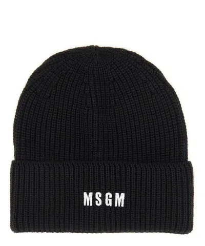 Msgm Beanie In Black