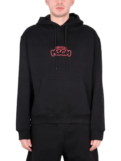 Msgm Cocktail Sweatshirt In Black