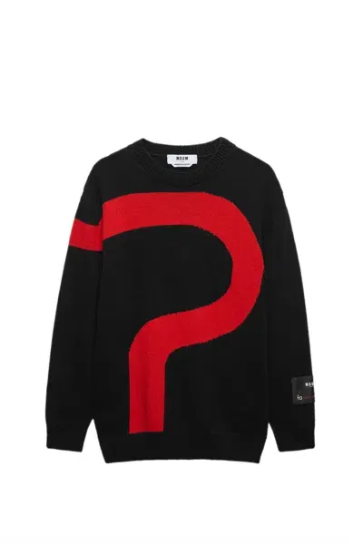 Msgm Sweater In Black