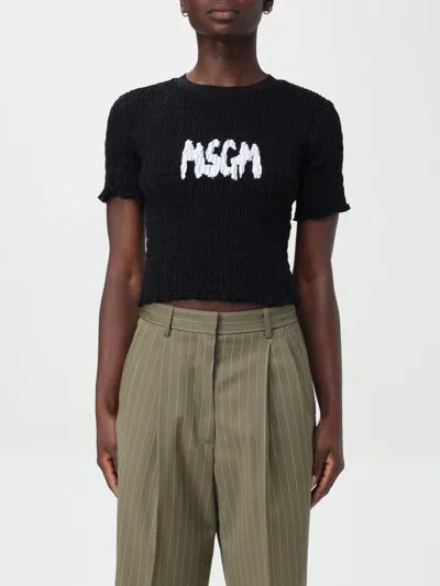 Msgm T-shirt  Woman Color Black